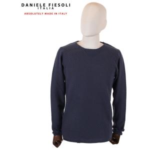 【国内正規品】DANIELE FIESOLI ダニエレフィエゾーリ 長袖クルーネックニット ブロック...