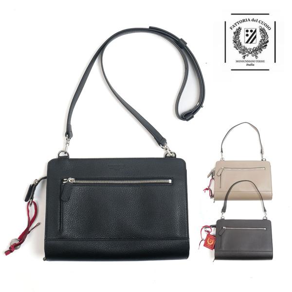 FATTORIA de CUOIO ファットリアデルクオーイオ 4way バッグ 本革 white ...