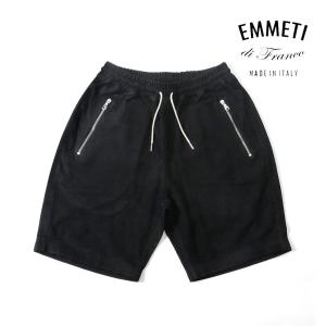 EMMETI エンメティ メンズ H SHORTSCA アッカ ショートパンツ ゴートスエード 干場義雅コラボモデル 国内正規品｜up-avanti