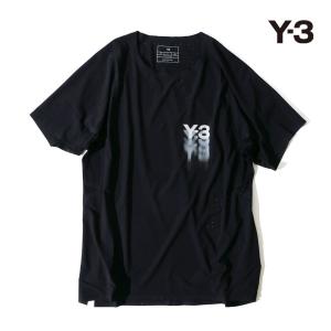 Y-3 ワイスリー メンズ M RUN SS TEE Tシャツ クルーネック 半袖 カットソー in8743-apps24 ブラック 国内正規品｜up-avanti
