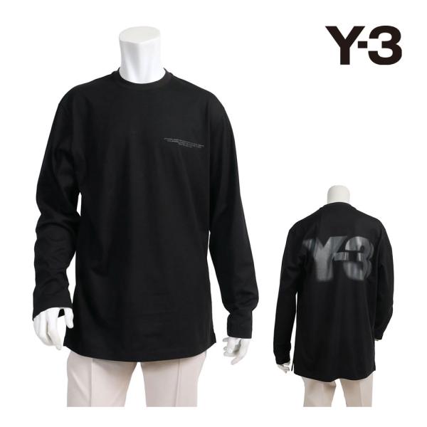 Y-3 ワイスリー メンズ ロゴ 長袖 tシャツ カットソー ブラック LOGO LS TEE je...