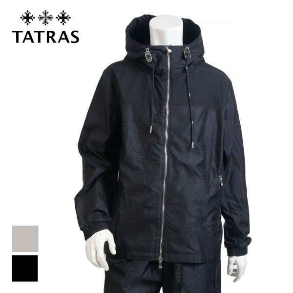 TATRAS タトラス SUTURA ストゥラ ナイロン パーカー ブルゾン gray black ...