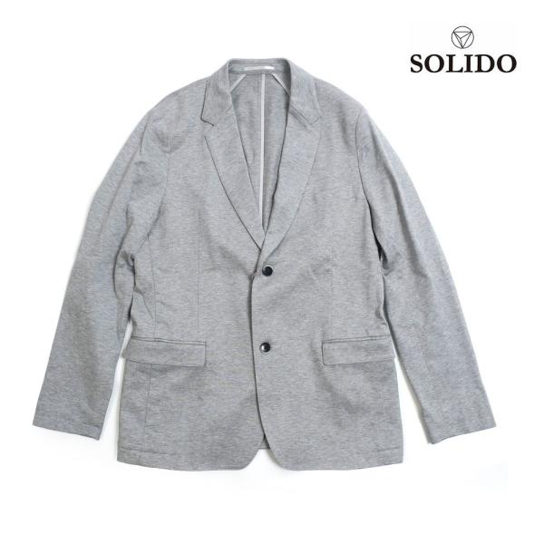 SOLID ソリード 度詰めジャケット テーラード ライトグレー msl18a435 グレー