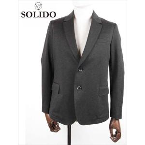 美品　SOLIDO ソリード テーラードジャケット グレー 04（L相当）日本製 H.I.P. by SOLIDO ジャケット テーラードジャケット (エイチアイピー
