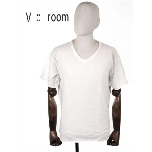 v::room ヴイルーム Vネック 半袖 Tシャツ カットソー コットン 2枚組パック S/Sセッ...