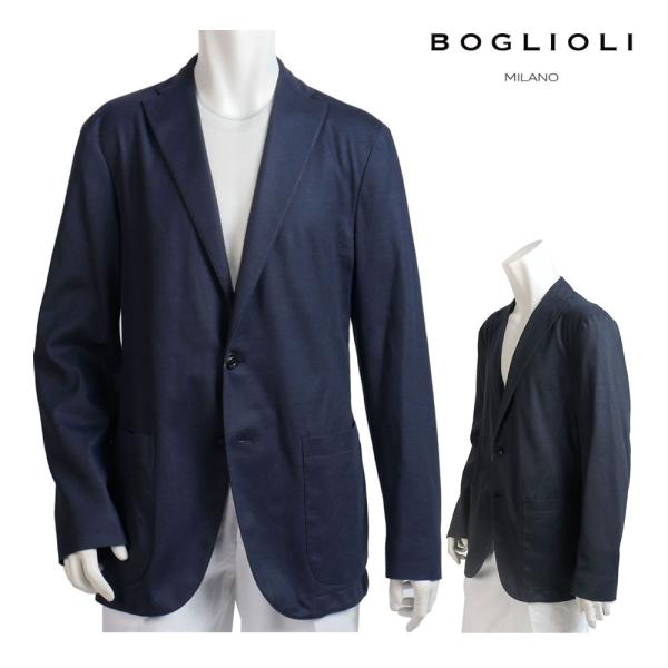 BOGLIOLI ボリオリ コットン ストレッチ ジャケット ネイビー スミクロ 44 46 48 ...