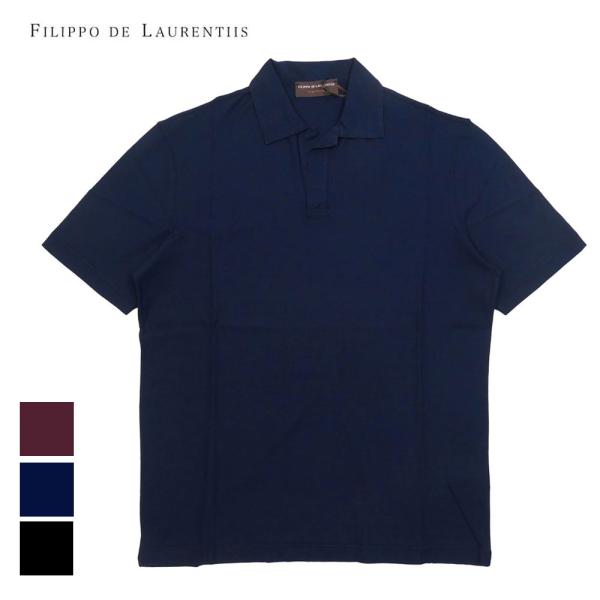 ILIPPO DE LAURENTIIS フィリッポ デ ローレンティス クレープコットン スキッパ...