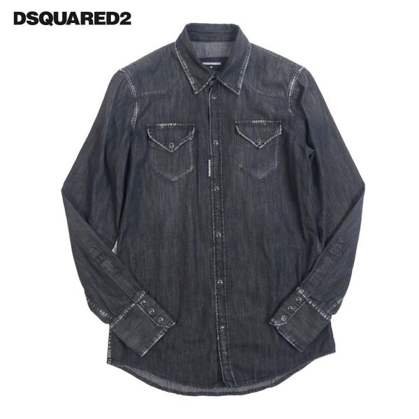 DSQUARED2 ディースクエアード ウエスタン シャツ westem shirt s71dm08...