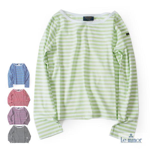 Le minor ルミノア レディース LILITH ボーダー 長袖カットソー Tシャツ ロンT t...