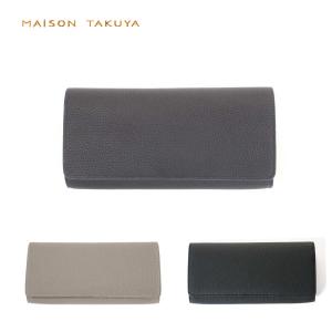 MAISON TAKUYA メゾンタクヤ 長財布 本革 レザー バイカラー 多収納 大