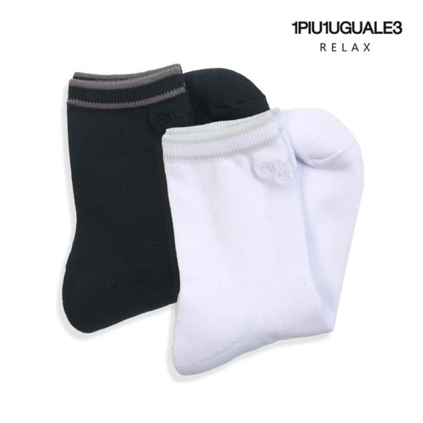 1PIU1UGUALE3 RELAX ウノピゥウノウグァーレトレ リラックス ロゴ ロング ソックス...