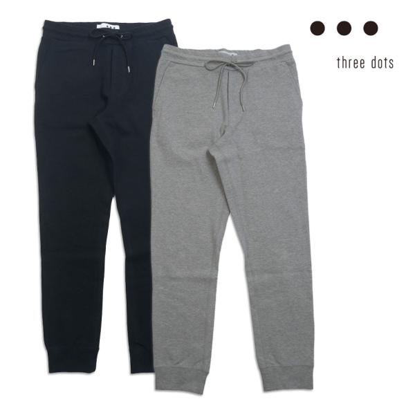 THREE DOTS スリードッツ ストレッチポンチ パンツ black granite S M L...