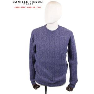 【国内正規品】DANIELE FIESOLI ダニエレフィエゾーリ ケーブル編み カシミアクルーネッ...