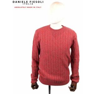 【国内正規品】DANIELE FIESOLI ダニエレフィエゾーリ ケーブル編み カシミアクルーネッ...