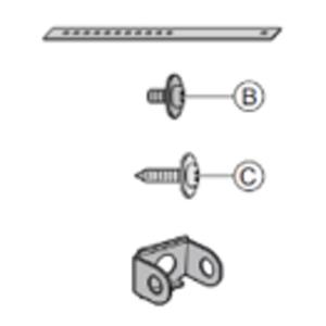 パナソニック Panasonic 4K有機ELテレビ ビエラ VIERA 転倒・落下防止部品 1AC...