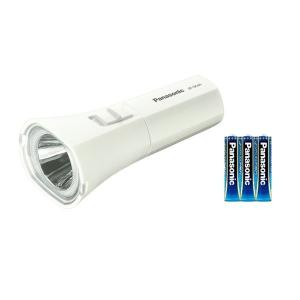 パナソニック Panasonic 乾電池エボルタNEO付き LED懐中電灯 BF-BG44K-W｜up-b