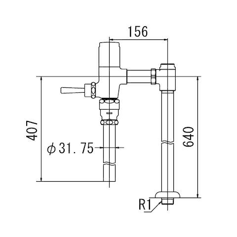 INAX LIXIL トイレ フラッシュバルブ CF-T6114A 一般地用 洗浄水量6-8L便器用...