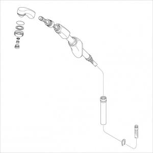 KVK正規取扱店 Z635純正品 定形外郵便送料無料 洗面水栓用シャワー