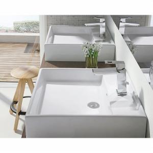 【直送商品】 GROHE[グローエ] 洗面器・バスタブ・トイレ 【JPK 11101】 グローエジャパンコレクション 洗面器 スクエア型ベッセル洗面器タイプ(Pトラップ)｜up-b