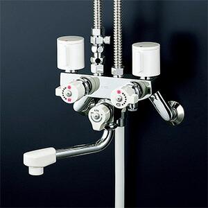 KVK KM13N2SL KVK ソーラー2ハンドル混合栓併用形 : 蛇口屋 - 通販