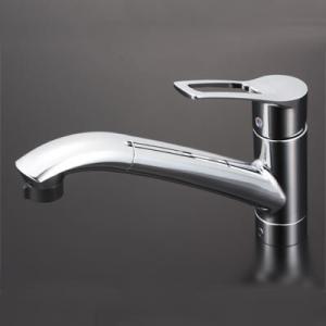 ミズタニバルブ キッチン用水栓 台付シングルレバー混合栓
