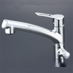 KVK 浄水器付シングルレバー式シャワー付混合栓(センサー付