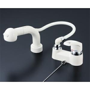 台付シングル13 シャワー付き K13-481SUHZ K13-481SUHZ 台付シングルレバー混合栓 引き出しシャワー仕様