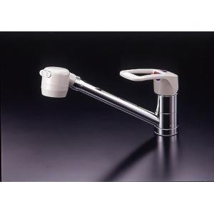 ミズタニバルブ キッチン用水栓 台付シングルレバー混合栓 MKZ535MM