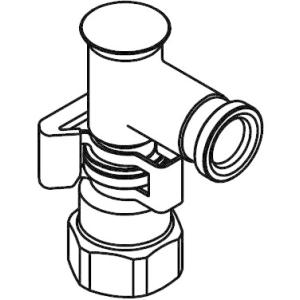 ナニワ製作所 分岐水栓 NSP-SXM8 対応メーカー：LIXIL(INAX) (NSJ-SXM8