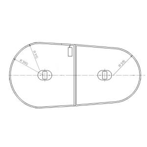 TOTO 【EKKS4BKAA22WN】TOTO 風呂ふた 140クレイドル軽量蓋2枚 部品