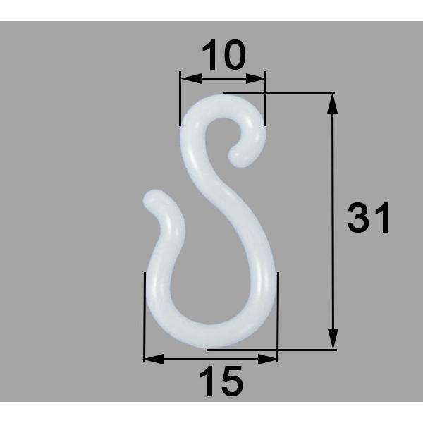 INAX/LIXIL 水まわり部品 S字フック[R-3] シャワーカーテン用Ｓ字フック(1個) 浴室...