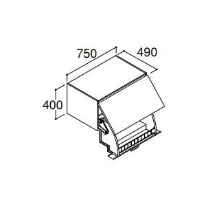 INAX LIXIL・リクシル 【RBU-755W ハイグレード】 アッパーキャビネット 間口750mm ダウン機構付 ハイグレード 洗面化粧室 部材 クレヴィ奥行５６０タイプ｜up-b