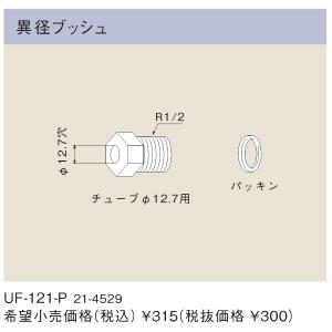 リンナイ 浴槽まわり関連オプション UF-121-P 異径ブッシュ（21-4529） UF121P｜up-b