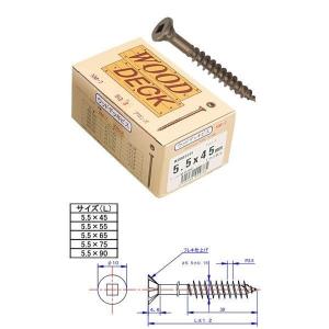 水上金属 日本製 ステンレス ウッドデッキビス65mm WDBB-5565 ブロンズ[141本入]【522-00414】 (52200414)｜up-b