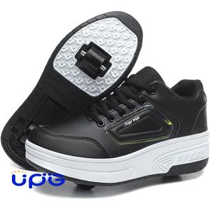 ローラーシューズ ローラースケート 2輪式 キッズ 大人 メンズ 靴