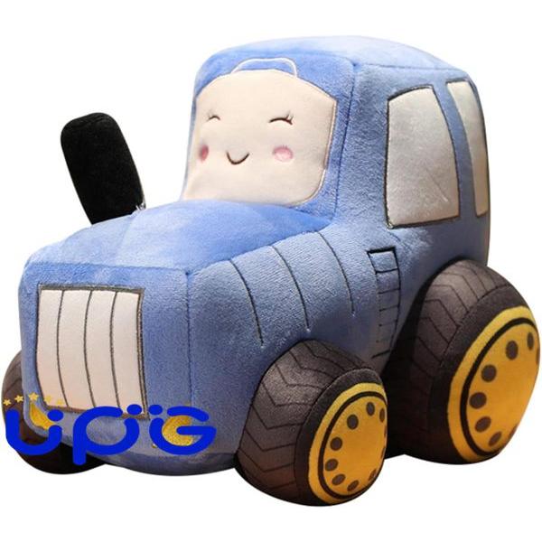 シミュレーション トラクター 掘削機 ぬいぐるみ 車の人形 ぬいぐるみ 柔らかい 車の枕 クリエイテ...