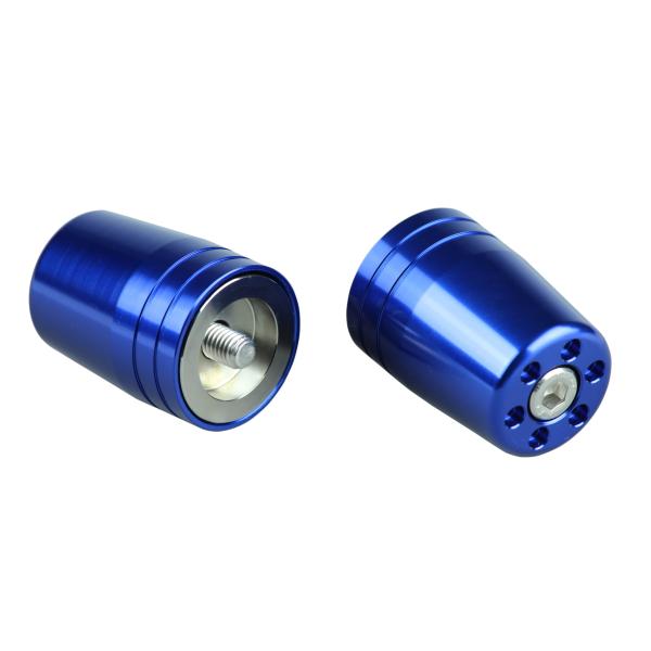 POSH Faith ウルトラヘビーバーエンドカワサキ純正ハンドル用 M8タイプ ブルー ZX14R...