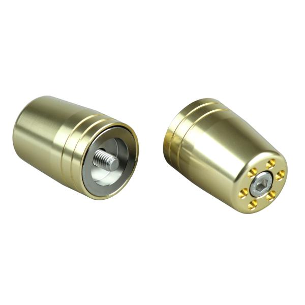 POSH Faith ウルトラヘビーバーエンドカワサキ純正ハンドル用 M8タイプ シャンパンゴールド...