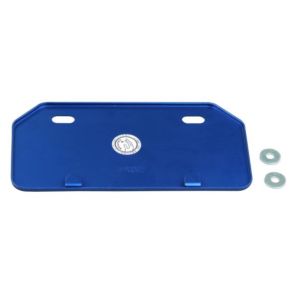 POSH Faith アルミライセンスプレート山型 ブルー  500192-01-10