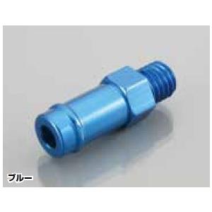 キタコ K-CON ニップル アルミ（ブルーアルマイト） （B）SHORT/M8 × P 1.25 6mm ホース用 A27.5 B5.5 C16 D8 E7 F10 1個入り 0900-990-90004｜up-on