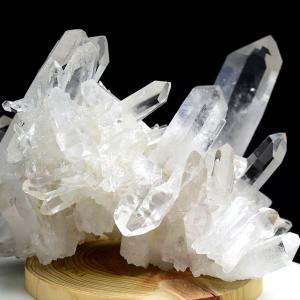 EXグレード アーカンソー 水晶 クラスター 原石 圧巻のフォルムと透明