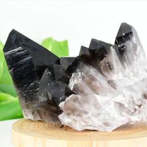 スモーキークォーツ クラスター 煙水晶 原石 モリオン 黒水晶