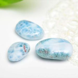 ラリマー　タンブル　ルース ラリマー (約50gセット) ブルーペクトライト タンブル ラリマール