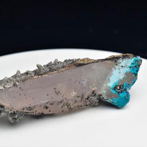 【38Ct】パキスタン シガーバレー産 アクアマリン モスコバイト共生 鉱物標本 パキスタン産アクアマリン＆モスコバイト (Aquamarine