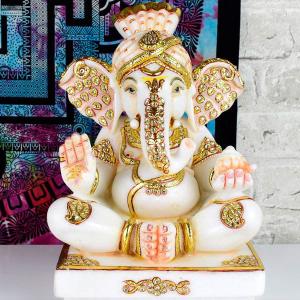 ガネーシャ 置物 (約4.78kg) 豪華絢爛 特級品 最高級エクストラ