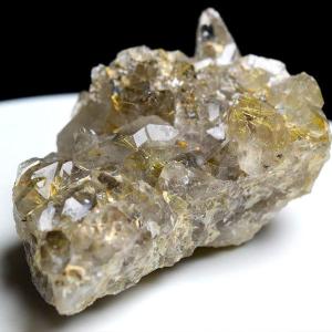 ゴールドルチルクォーツ (約300g) クラスター 原石 ナチュナル ブラジル産 バイーア州ノーヴォオリゾンテ産 タイチンルチル 置物 天然石 パワーストーン｜up-stone
