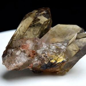 ゴールドルチルクォーツ AAAAA (約241.2g) クラスター 原石 100%ナチュナル ブラジル産 バイーア州ノーヴォオリゾンテ産 タイチンルチル ルチルクォーツ｜up-stone