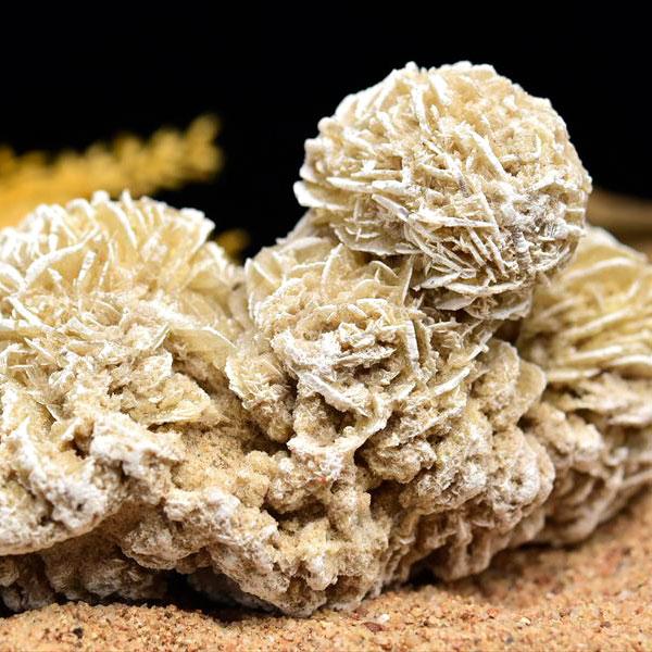 デザートローズ セレナイトローズ クラスター原石(約347.5g) メキシコ チワワ州 サマラユカ産...