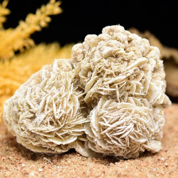 デザートローズ セレナイトローズ クラスター原石(約229.8g) メキシコ チワワ州 サマラユカ産...