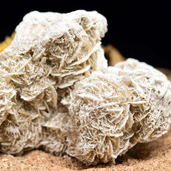 デザートローズ セレナイトローズ クラスター原石(約524.5g) メキシコ チワワ州 サマラユカ産...